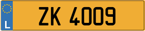 Truck License Plate